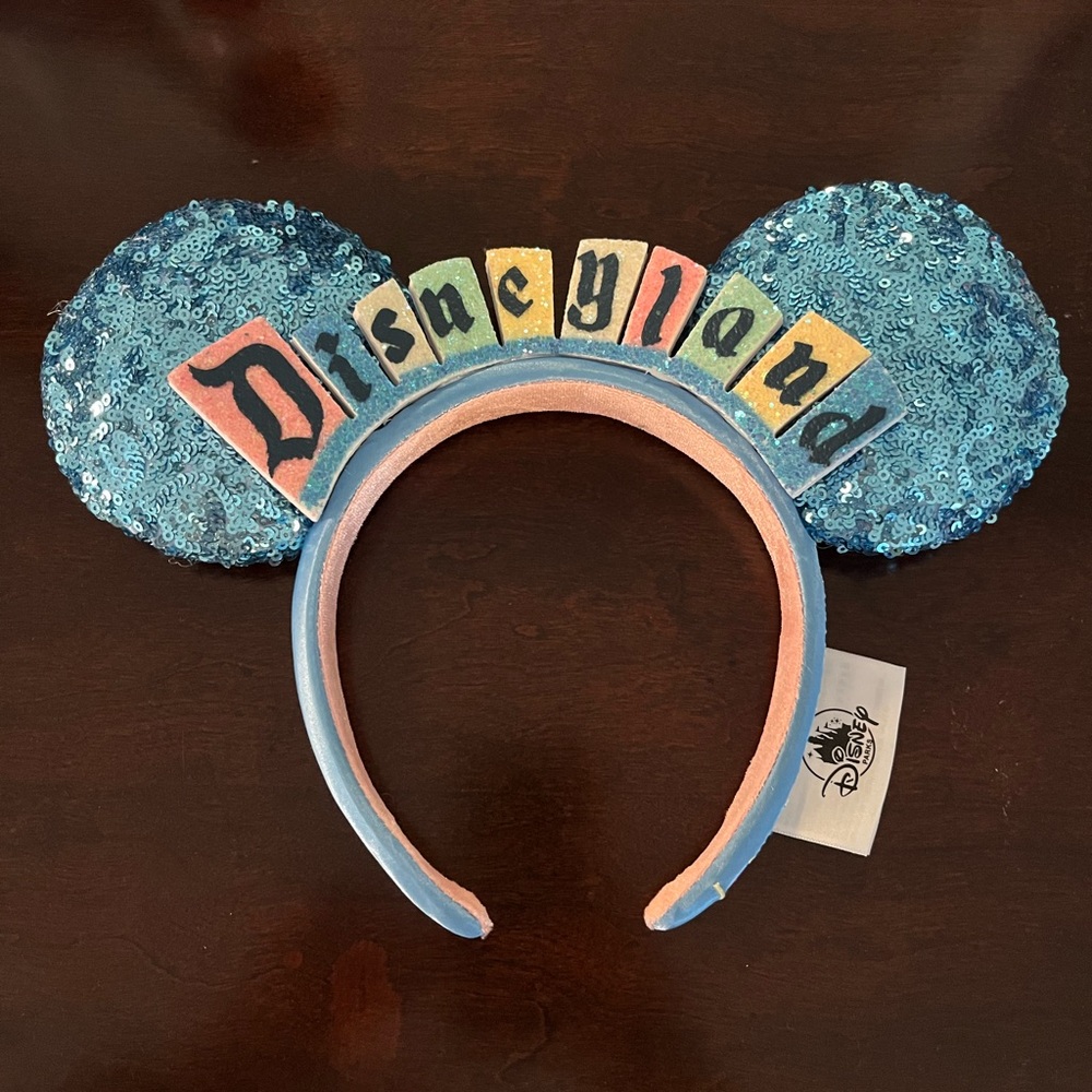 Disneyland Blue Sequin Ears Headband